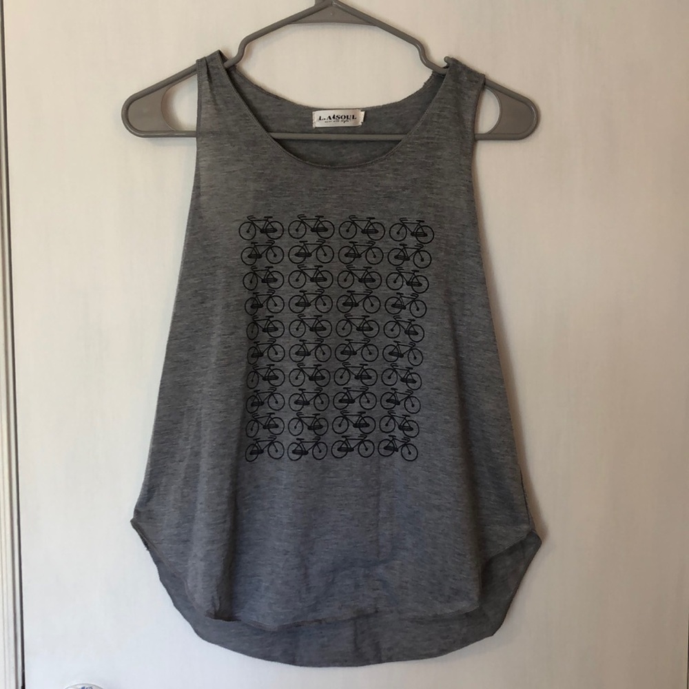 Bicycle Gray T-Shirt/Tank Top